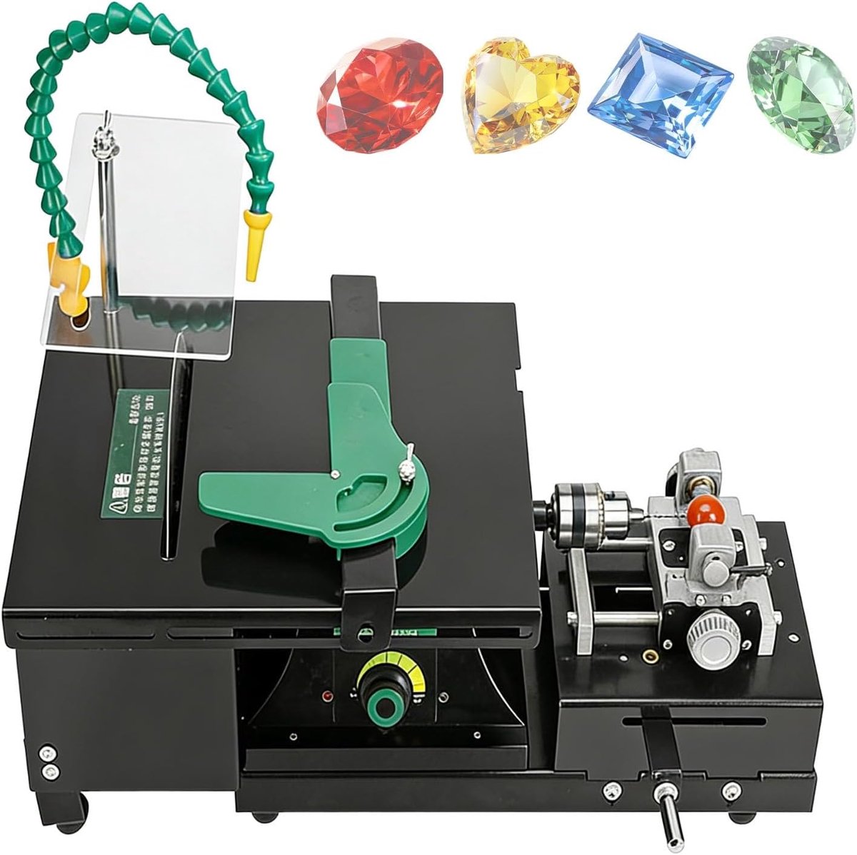 Edelsteen Polijstmachine - Sieraden Bewerker - Doe-het-zelf Projecten - Instelbaar Toerental - 1950W Vermogen - One Color