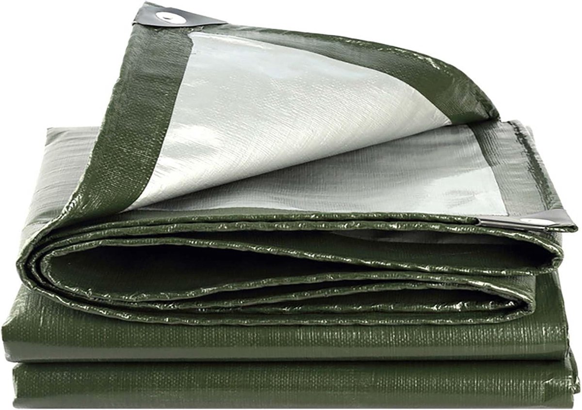 Zwaar Zeildoek - Waterdichte Cover - Buiten Beschermen - Versterkte Ringen - 1x4m - C