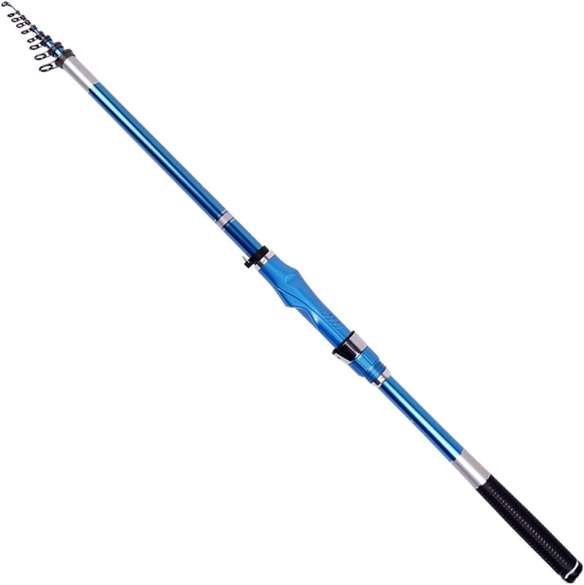 Telescopische Vishengel - Reishengel Werphengel - Vissen op water - Anti-klit ontwerp - 240-270cm - Blauw
