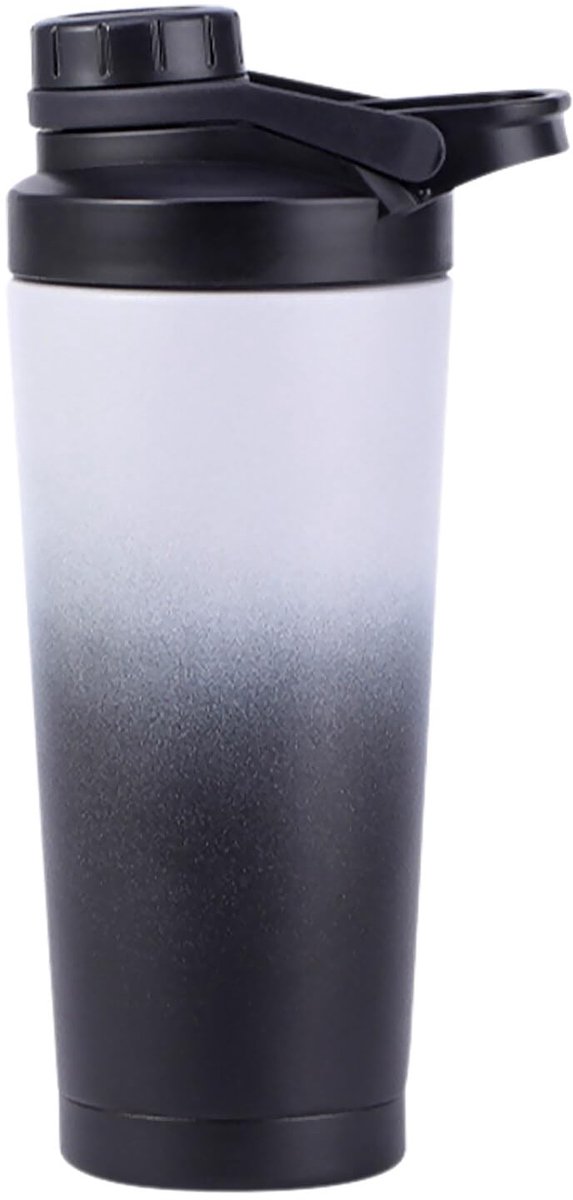 Dailygoods- Proteïneshaker Dubbelwandig - Roestvrij Staal - BPA-vrij - Lekvrij - Antislip - 100% Vacuüm-geïsoleerd - Shaker
