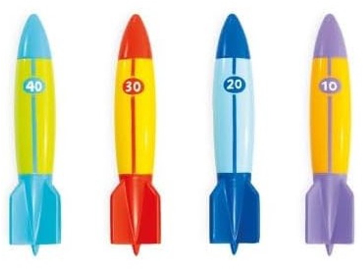 Intex Onderwater Torpedo's - duikspeelgoed - zwembad speelgoed - duikringen - speelgoed zwembad – foto 4