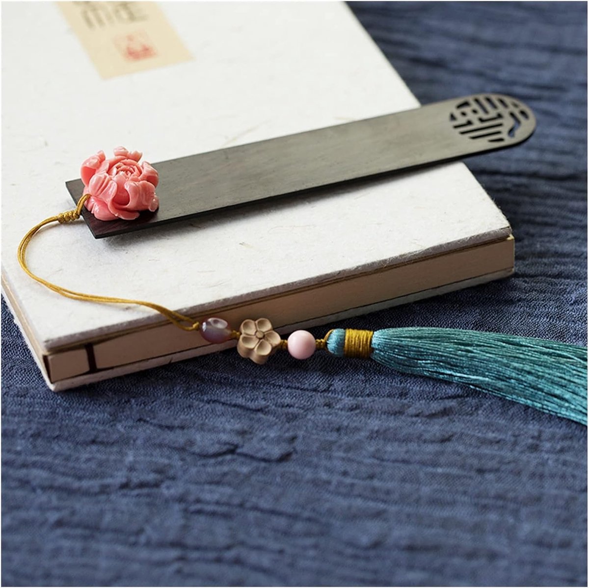 Houten Bladwijzers - Boek Markeringen - Lezen Ondersteunen - Handgemaakt Ontwerp - 5 x 1.1 Inch - Chinees Stijl
