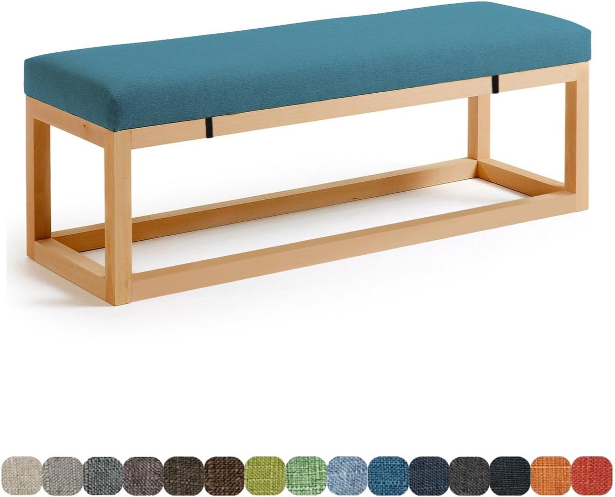 Kussen voor buitenbank 150 x 35 x 5 cm binnen eetkamer tuin terrasmeubilair pad dik en comfortabel schommel erker stoel sofa kussen kleur #25