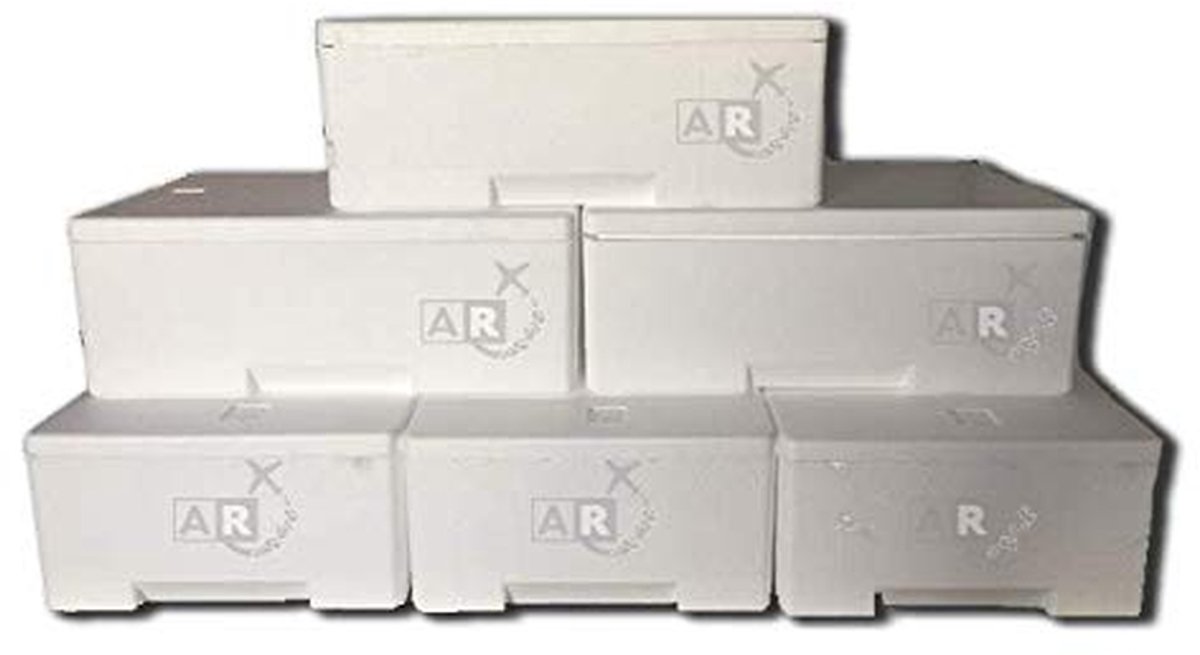 Thermobox Set - Isolatieboxen Voedsel - Voedsel Transport - 100% Recyclebaar - 6 Stuks - Wit