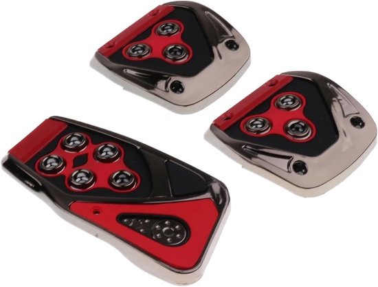 Auto Voetpedalen Set - Antislip Pedaalhoezen - Veiliger Rijden - Vergroot Contactoppervlak - 3 Stuks - Metaal — afbeelding 4