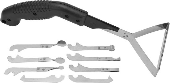 Voegenverwijderaar Set - Kit Schraper - Tegels Renoveren - Antislip Handvat - 10 Delig - Zwart — afbeelding 5