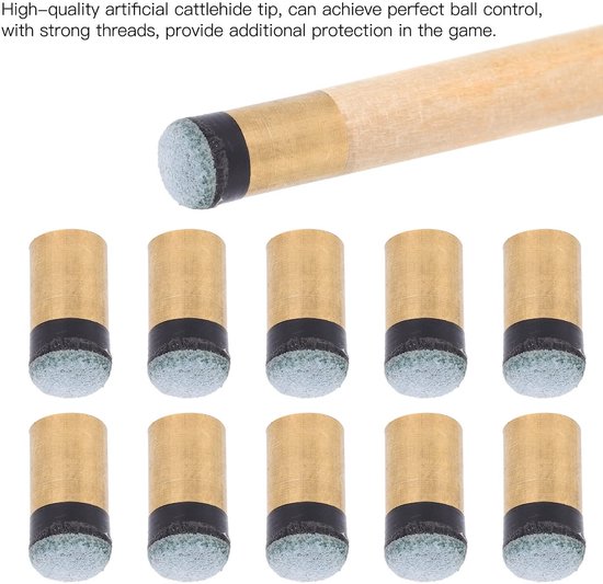 Dailygoods- Schroefpunten 10 Stuks - PU-leer - 10 mm/11 mm - Reservepunten - Schroefdraadontwerp - Duurzaam - Keutips van Dailygoods — afbeelding 4