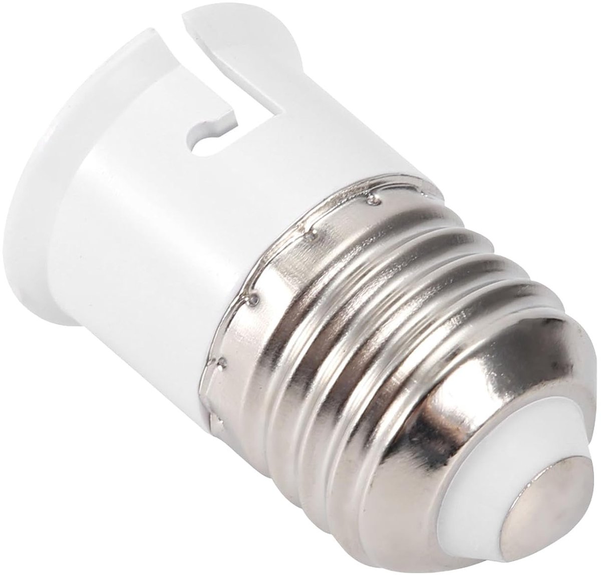 Lampfitting Adapter - Converter Houder - Verlichting Aanpassen - PBT Materiaal - E27 naar B22 - Wit