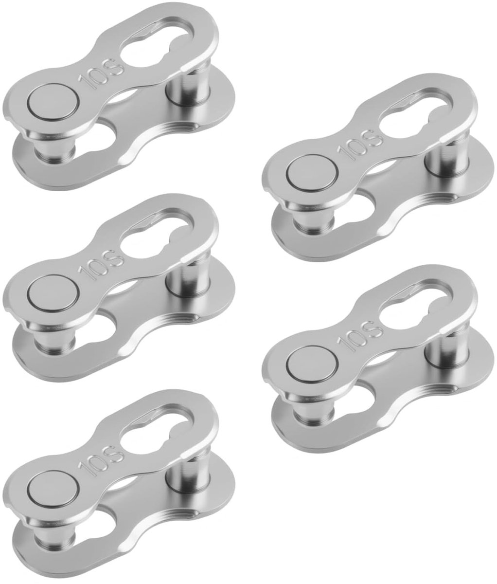 Dailygoods- Kettingslot 10-voudig herbruikbaar - Fietskettingslot van gehard staal - Betrouwbare fietskettingsluiting - Corrosiebestendig - Geschikt voor racefiets/MTB - Fietsketting