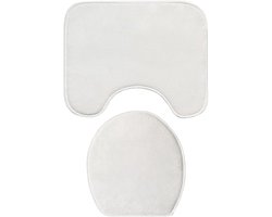 Bloemen Badmat Set - Badkamer Tapijt - Douche en Bad - Antislip Onderkant - 4 Delig - Baidi