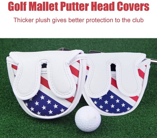 Dailygoods- Putter Cover Waterdicht - Magnetische Afdichting - Pluche Binnenkant - Bescherming tegen Schade - Geschikt voor Mallet Putter - Stijlvol Ontwerp - Golfcover van Dailygoods — afbeelding 4