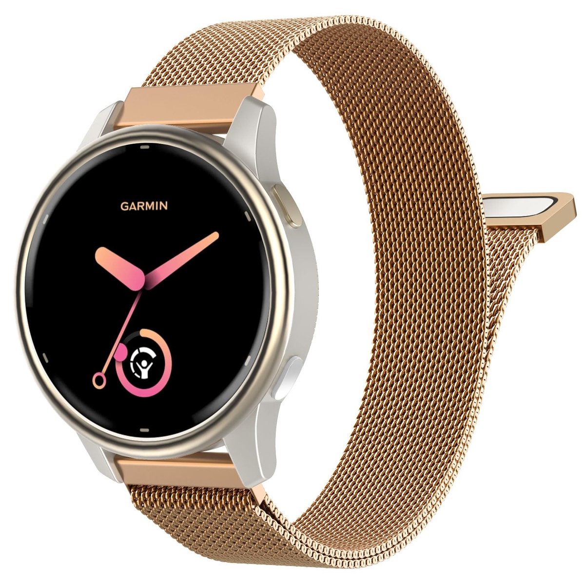 Dailygoods - Metaal Horloge Band voor Garmin Smartwatches