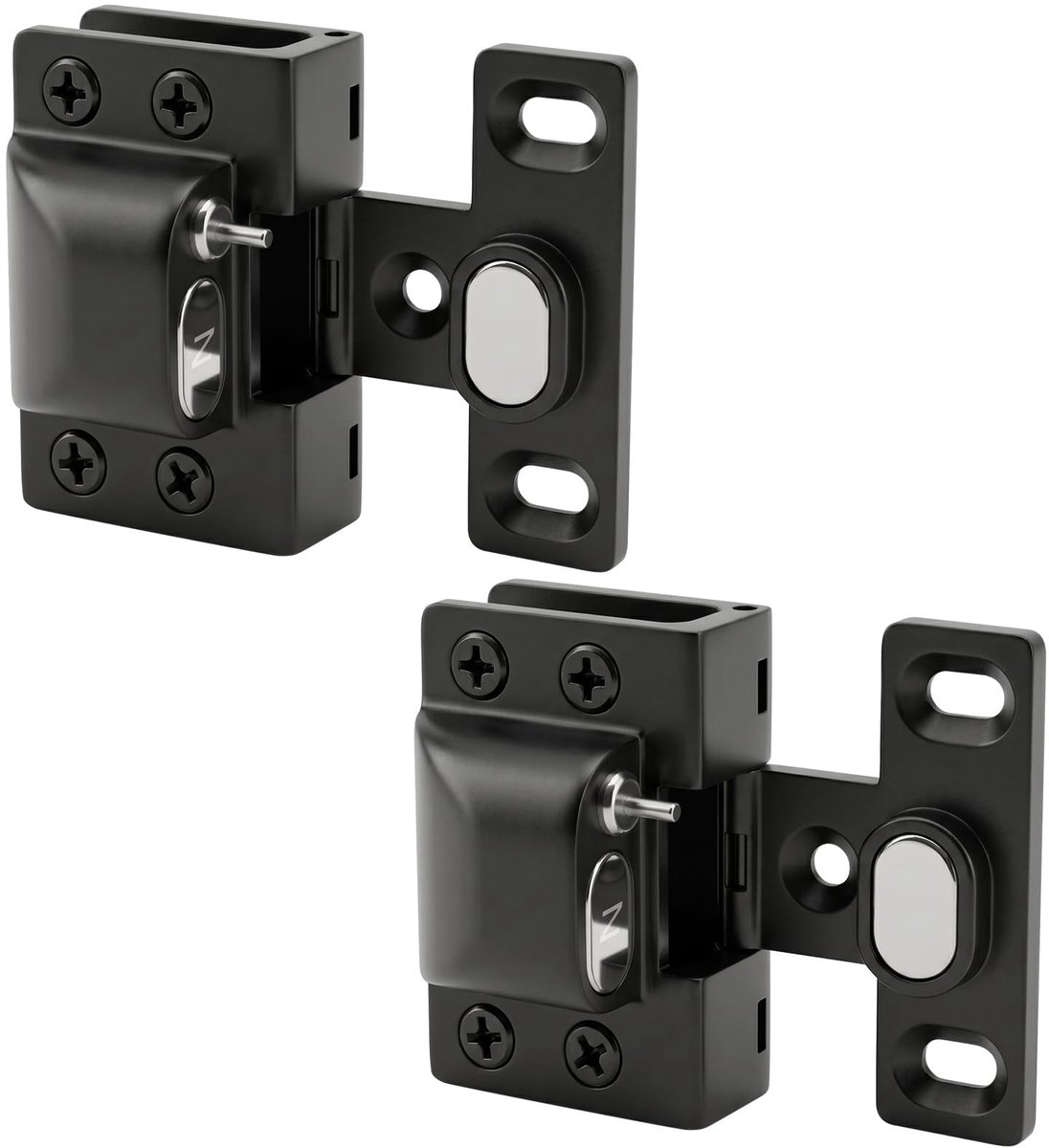 Dailygoods- Deurscharnieren Soft-Close - Glazen Scharnieren - Roestvrij Staal 304 - Boorvrije Montage - Hydraulisch - Voor 5-8 mm Dikke Deuren