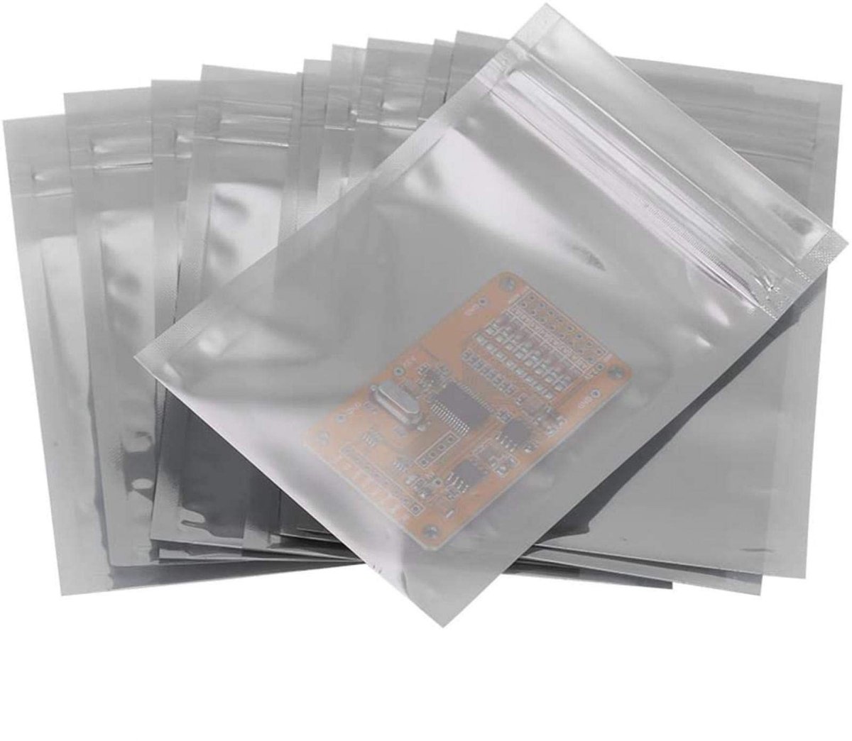 Dailygoods - Antistatische zakken - Herbruikbaar en waterdicht - 6,5 * 12 cm - Voor elektronische componenten - 100 stuks