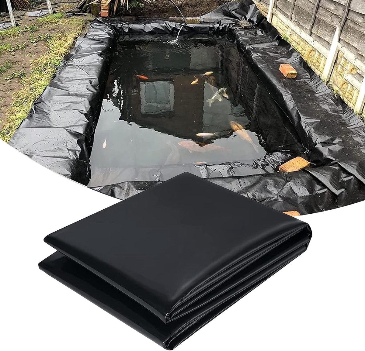 Vijverfolie EPDM - Waterdichte Liner - Waterpartijen Aanleggen - Bestand Tegen Kou en Hitt