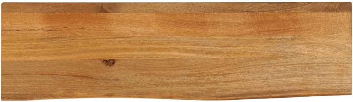 Tafelblad Hout - Blad Vervangen - Meubels Opknappen - Natuurlijke Rand - 110 x 30 cm - Houtkleur