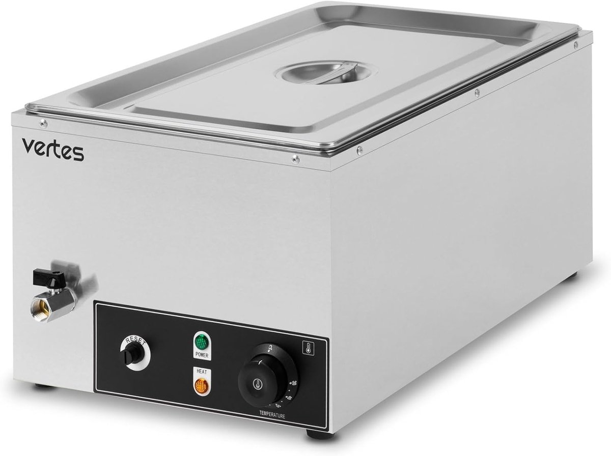 Voedselwarmer Bain Marie - Buffetwarmer Warmhoudbak - Buffetten Warm Houden - Roestvrij Staal - 20.5 Liter - Zilver