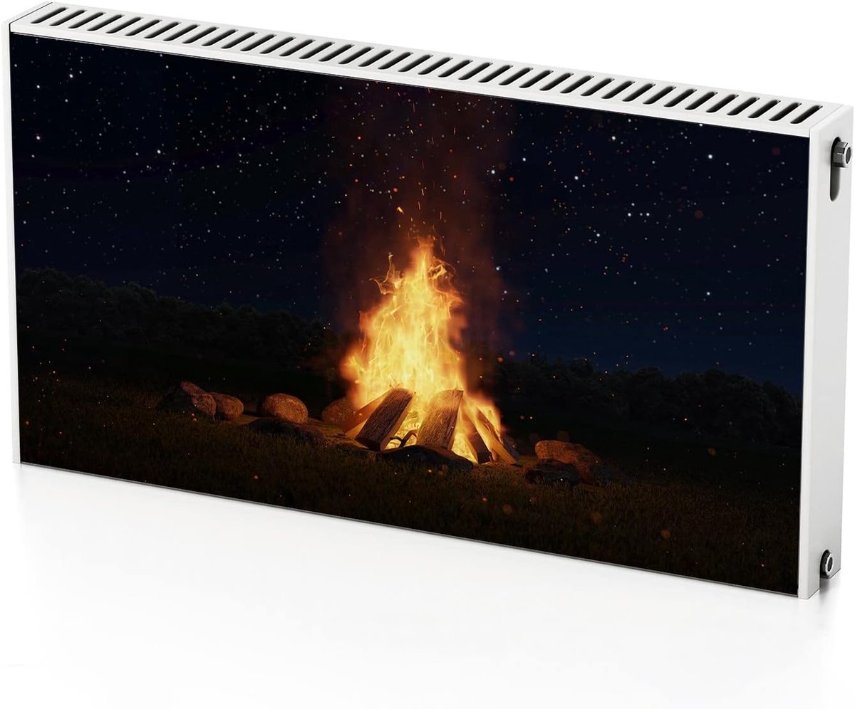 Radiator Magneetfolie - Radiatorafdekking - Interieur Verfraaien - Zelfklevend Patroon - 110 x 60 cm - Zwart