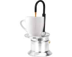 Koffiezetter - Moka pot - Koffie Maken - Snel Brouwen - 17 cm - Zilver
