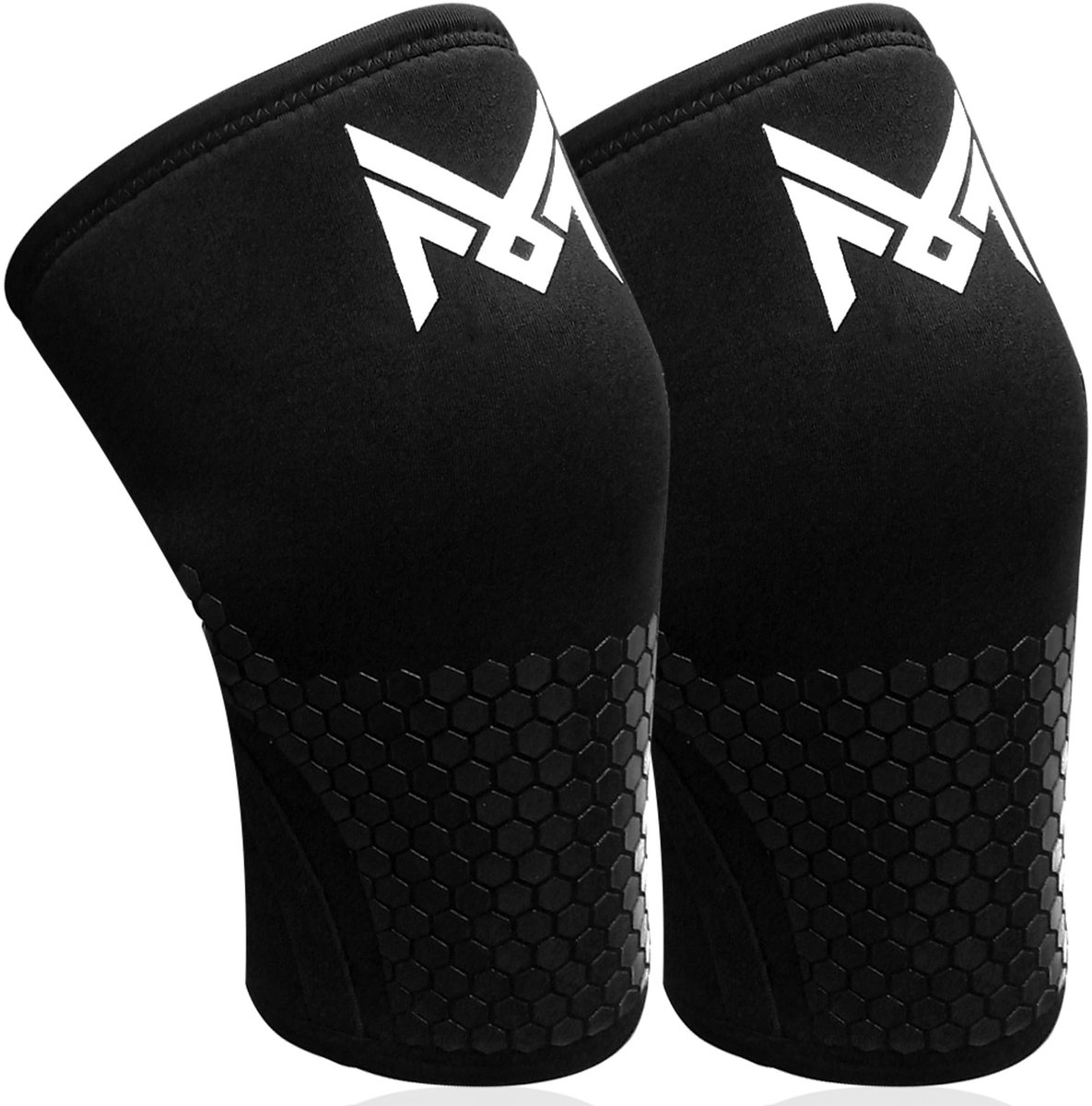Dailygoods- Kniebeschermers Neopreen 5 mm - Kniebandage Ondersteuning Knie - Kniebeschermers Volwassenen - Kniebeschermers Sportschool - Kniebeschermers Powerlifting - Optimale Bescherming en Comfort - Kniebandages