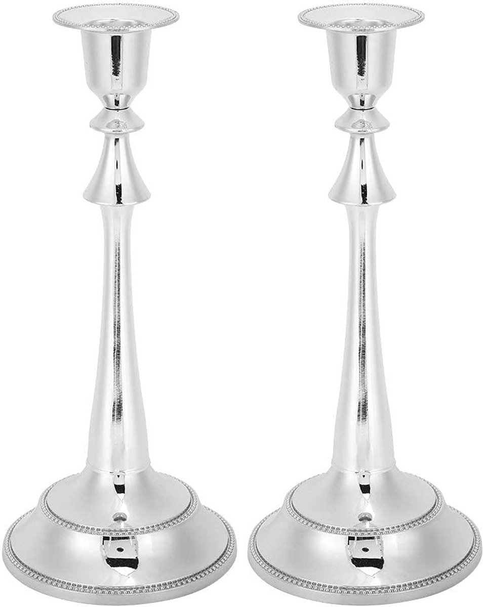 Dailygoods - 2 Stuks Taps Toelopende Kandelaars - Europese Stijl voor Feest en Diner