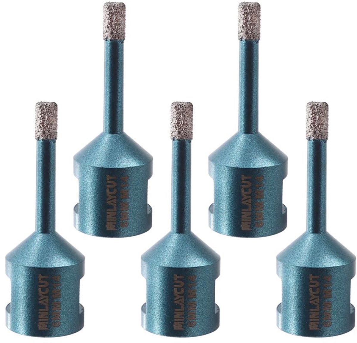 Diamant Boor - Gatenzaag Set - Materiaal Boren - Vacuüm Gesoldeerd - 6 mm - Zilver