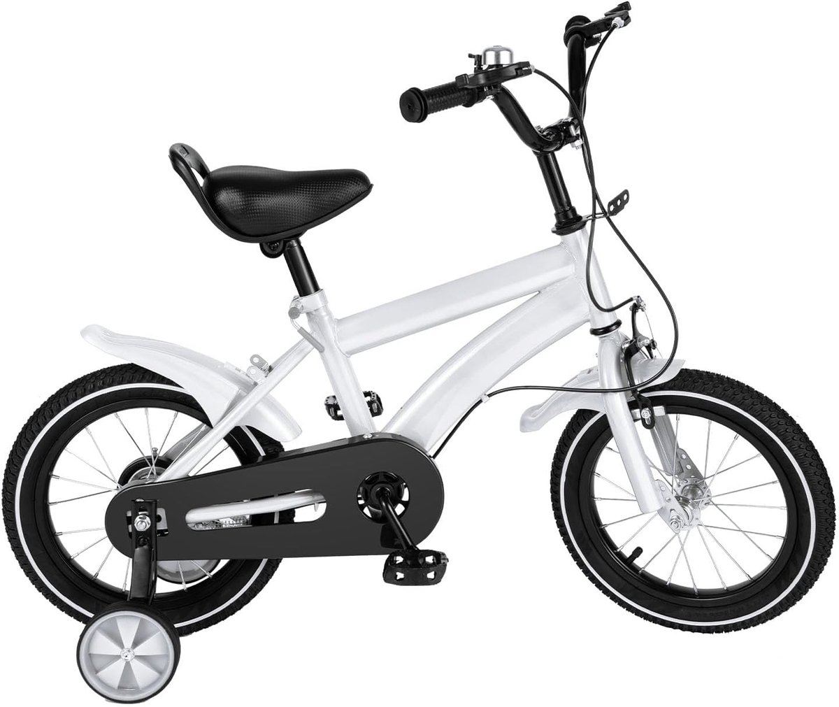 Kinderfiets 14 Inch Loopfiets Leren Fietsen In Hoogte Verstelbaar 14 Inch Wielmaat Wit
