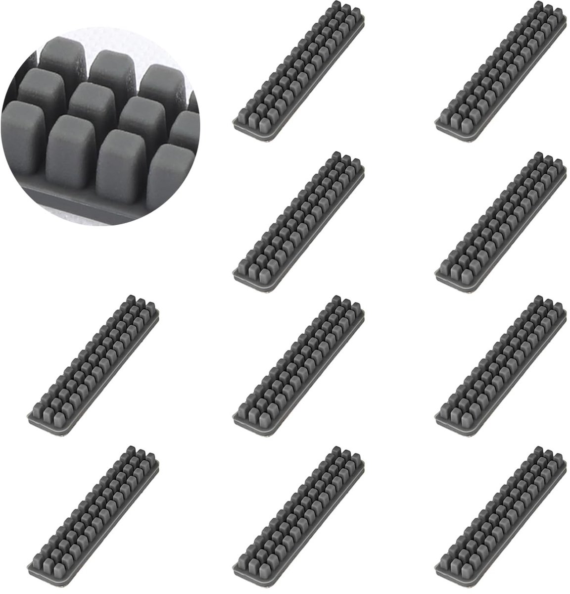 Dailygoods - 10 stuks Lab A1 reinigingsborstels, siliconen wissers, reinigingsgereedschap voor bamboeolie A1, siliconen borstel, reinigingsborstel voor 3D-printer (niet voor Bambu A1 Mini)