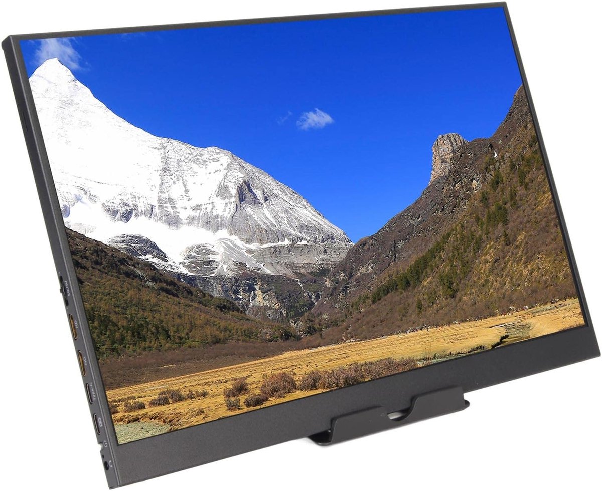 Externe Monitor - Draagbaar Scherm - Werk en Entertainment - Ingebouwde Speakers - 14 Inch - Zwart