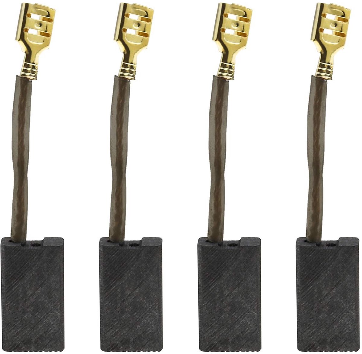 Dailygoods - Koolborstels voor Elektrische Hamer - Vervangende Onderdelen - 6,2 x 12,4 x 22 mm - 2 Paar - Hoogwaardige Carbon en Metaal - Compatibel m...