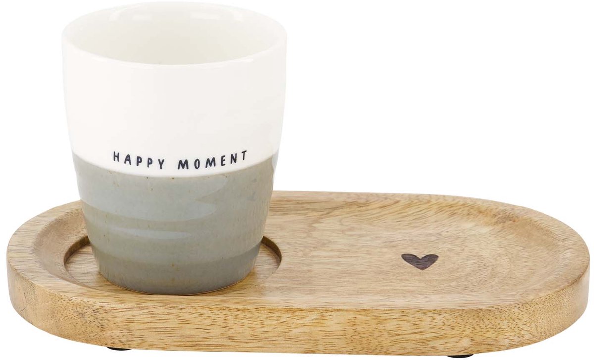 Zusss Serving Tray Wood Heart - Mango Hout - Naturel - 20X11x1,5Cm — cadeau in Kookcadeaus - foto 5