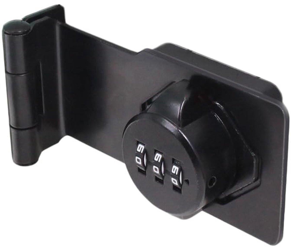 Dailygoods - TA-VIGOR 3,5 inch kast wachtwoord hasp lock vergrendeling, 90 graden 3-cijferige combinatie wachtwoordcode privacy locker draaiknop deurslot voor schuren, badkamer, laden en kantoor archiefkasten