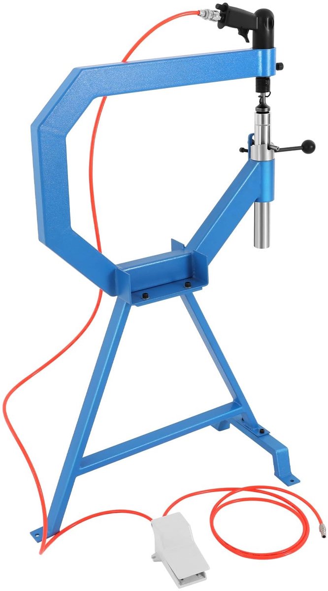 Dailygoods- Planeerhamer Pneumatisch - Gladhamer - Aambeeld 1/2/3 inch - Werkdruk 50-100 PSI - Toerental 875-1350 omw/min - Inclusief voetpedaal - Hamer