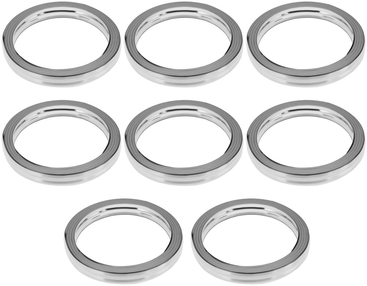 Dailygoods- Uitlaatpakking 8 Stuks - 40mm Buitendiameter - 32mm Binnendiameter - 5mm Dikte - Hittebestendig Materiaal - Lekpreventie - Uitlaatpakkingset