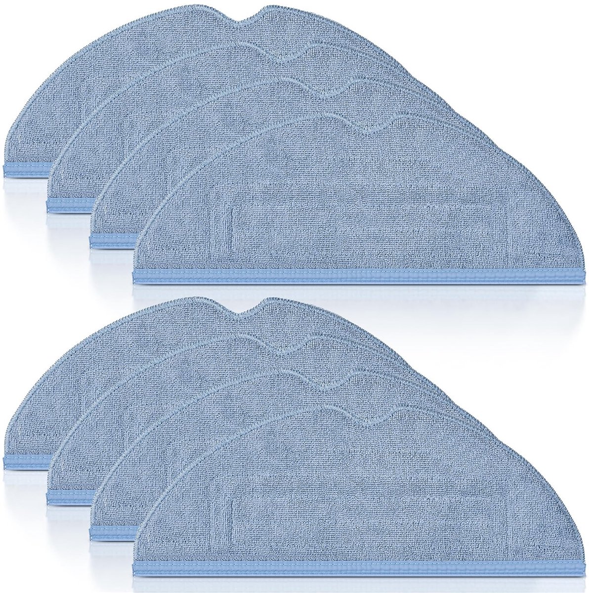 Dailygoods- Dweildoeken 8 Stuks - Accessoires voor Roborock S7/S8 - Microvezel - Versterkte Naden - Vormvast - Sterke Reinigingskracht - Reinigingsdoeken