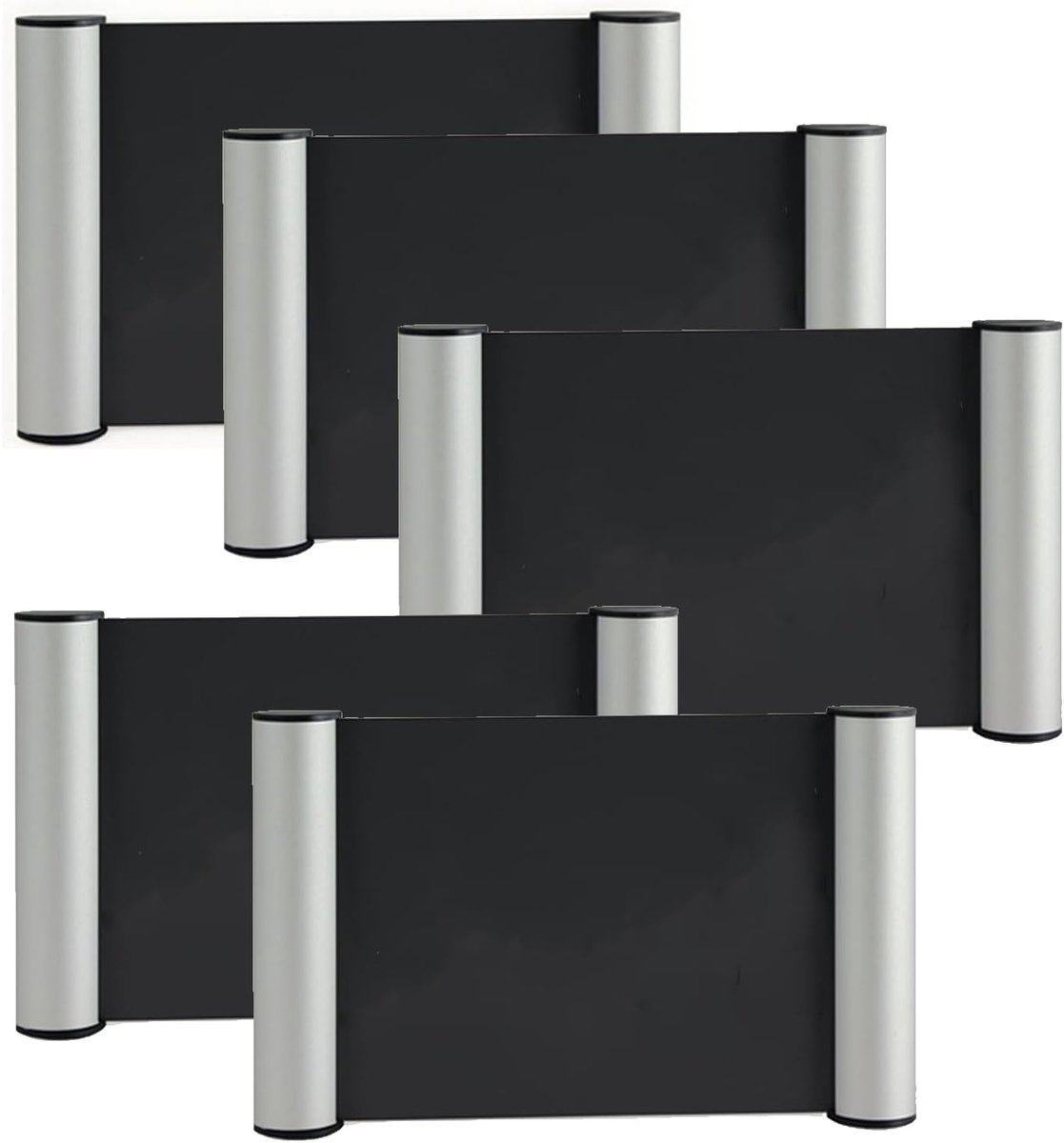 Kantoor Deurbordjes - Naamplaatjes - Informatie Delen - Zelfklevend - A6 formaat - Aluminium