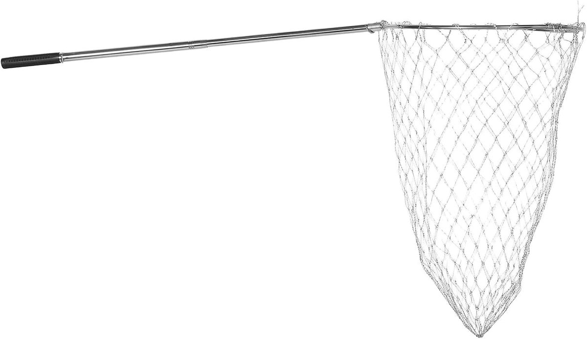 Telescopisch Vangnet - Dierennet Uitschuifbaar - Pluimvee Vangen - Robuuste Staalconstructie - 149 cm - Zilver