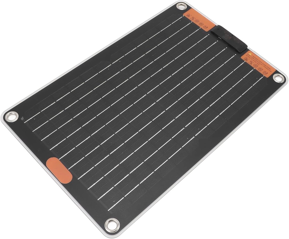 Zonnepaneel - Draagbare oplader - Buiten opladen - 15W vermogen - Ultradun - Zwart