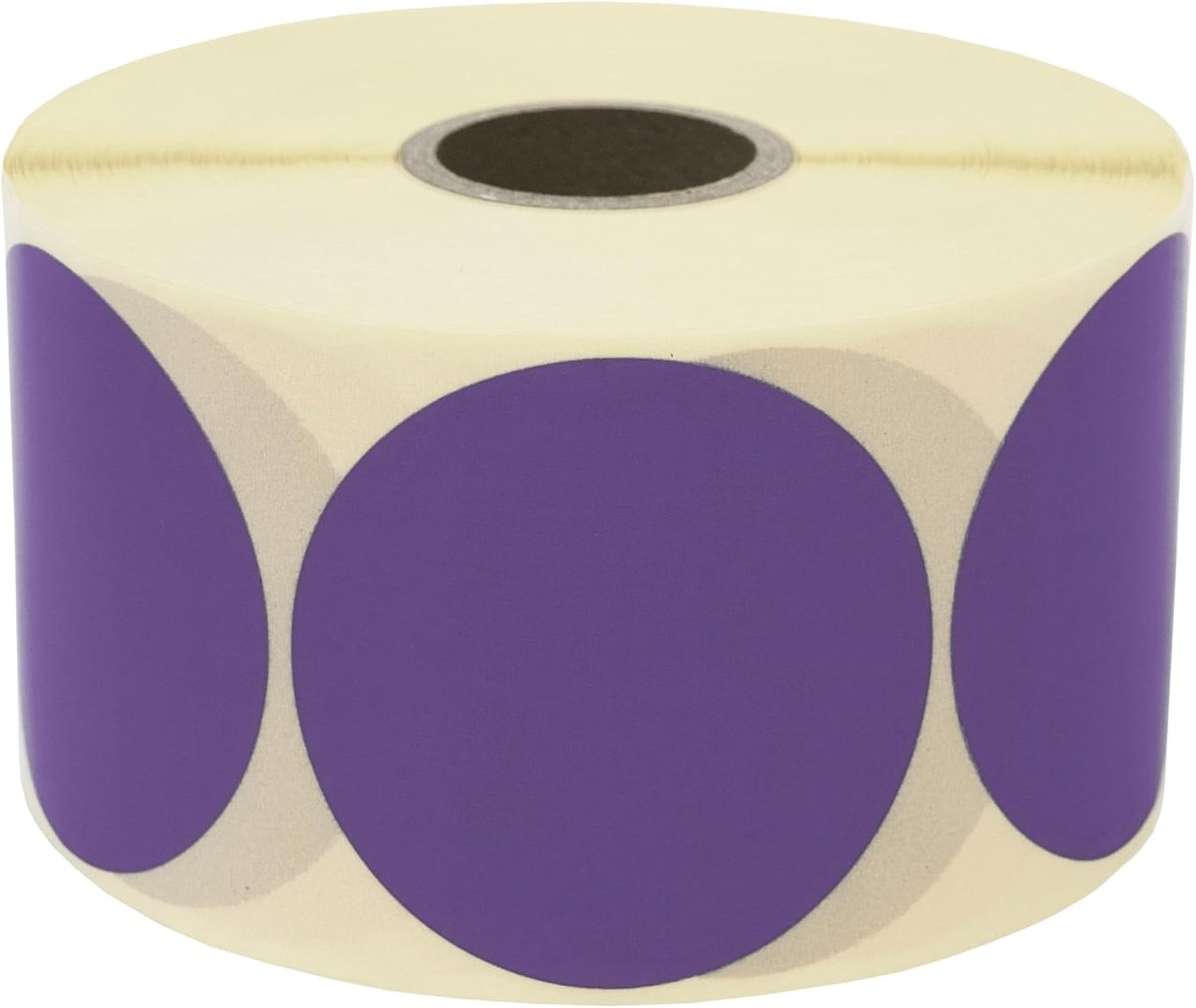 Markeerpunten 50 x 50 mm - Paarse stickdots op rol - 1000 stuks voor overzichtelijke organisatie - ShopVlot