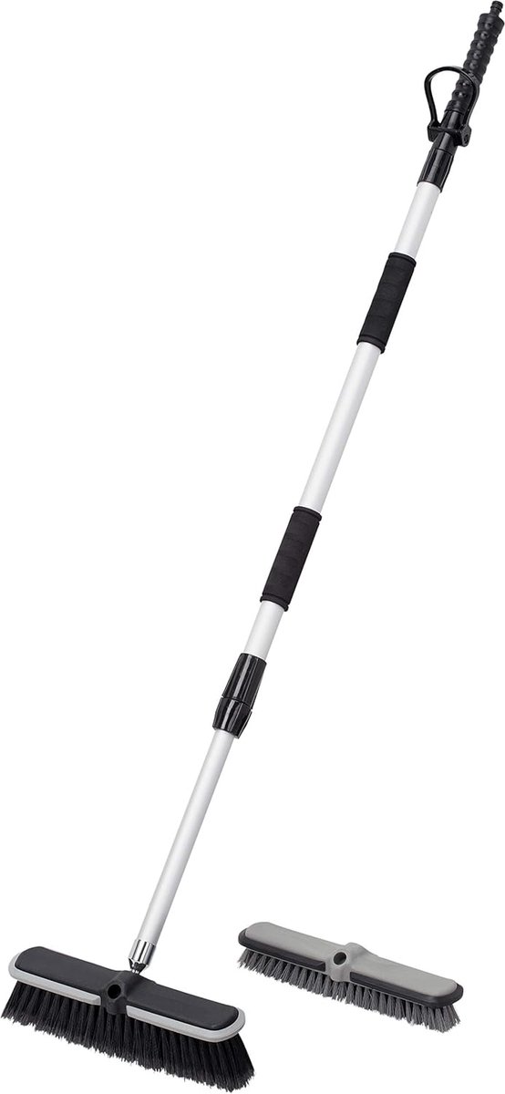 SnelShoppen - Washbasin met telescopische handgreep tot 160 cm - 6 bar werkdruk - Geschikt voor 12,7 mm (1/2 inch) stekker systeem - Waterbezem/schoon