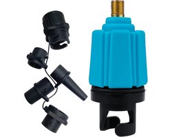 SnelShoppen - Kayak Adapter, Paddle Valve Adapter voor SUP, Peddel en Inflatable Boot - Blauw, Duurzaam Rubber & Koper, Eenvoudig te Gebruiken