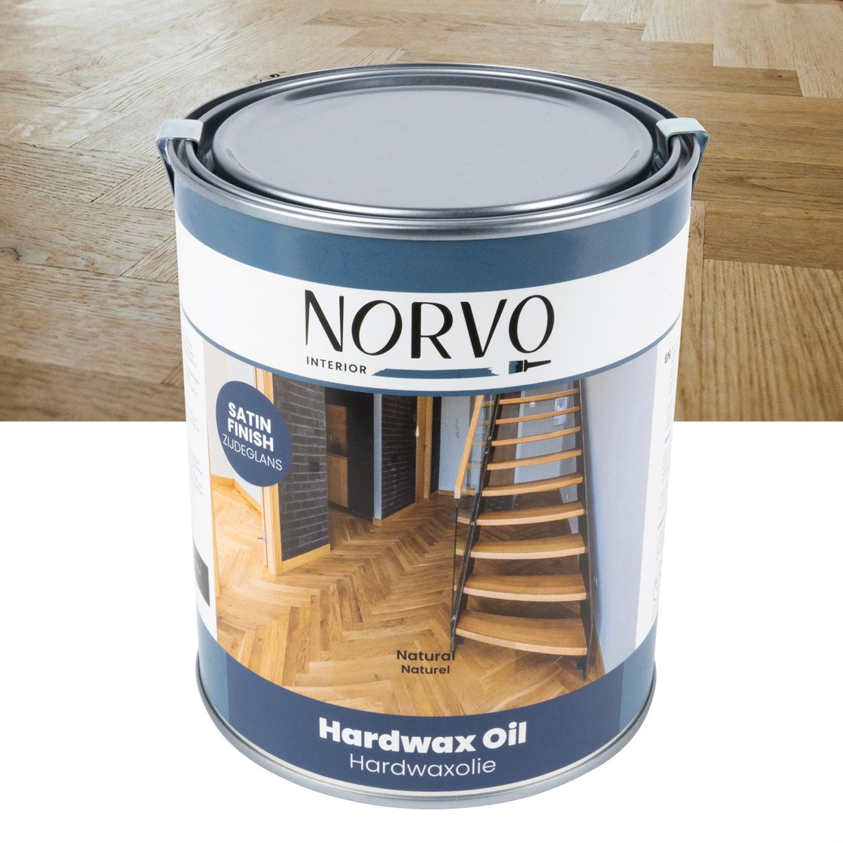 Norvo | Hardwax Olie Zijdeglans Naturel | 1 L