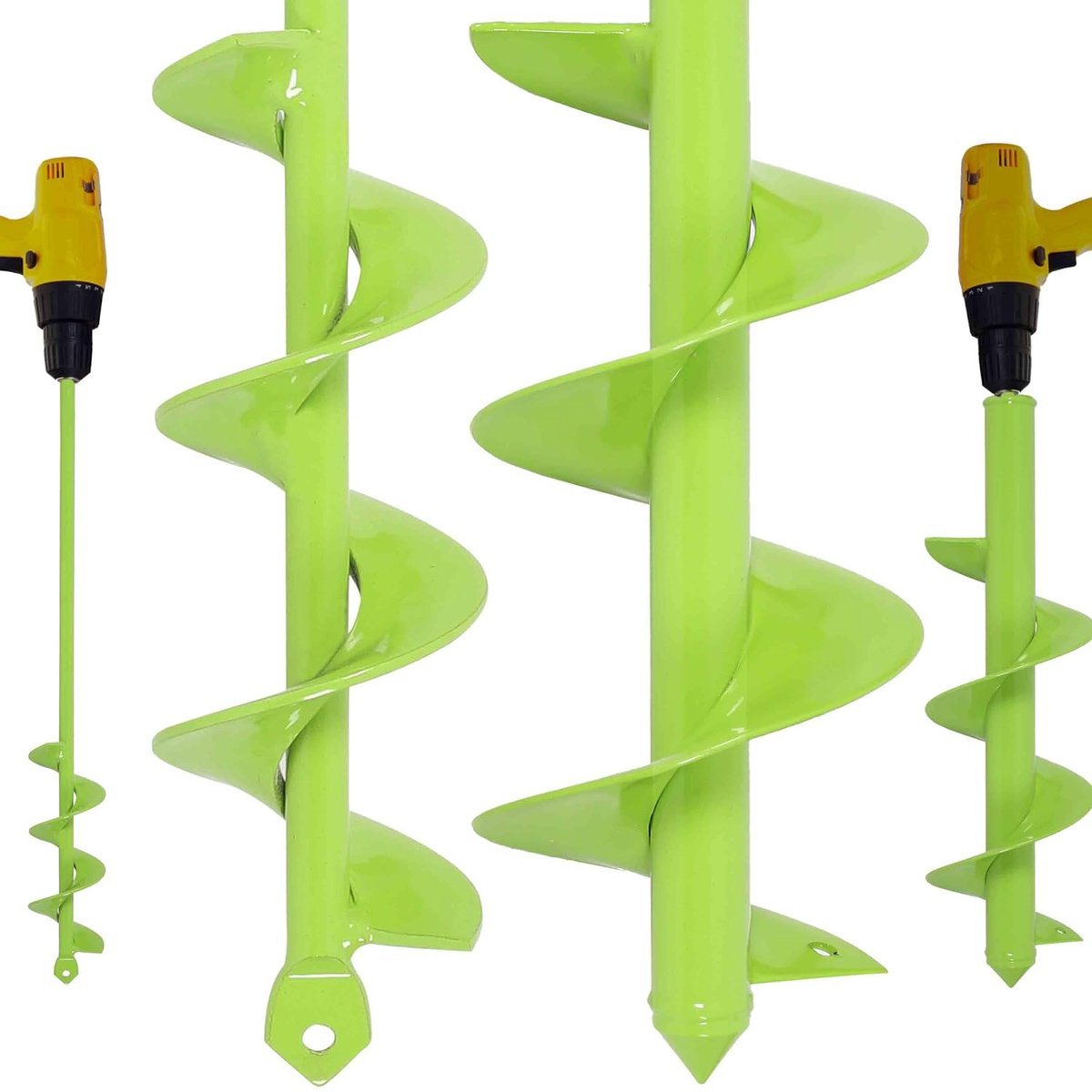 SnelShoppen - 9 x 40 cm & 4 x 42 cm Boor voor Boormachine, Zware Tuinboor, Planten Gatboor voor Bloembollen, Bloemen en Kleine Bomen, Robuuste Ui-boor
