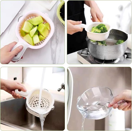 Fruitzeef 2-in-1 - Dubbele Laag - Afneembaar - Ideaal voor fruit en groenten - SnelShoppen — afbeelding 2