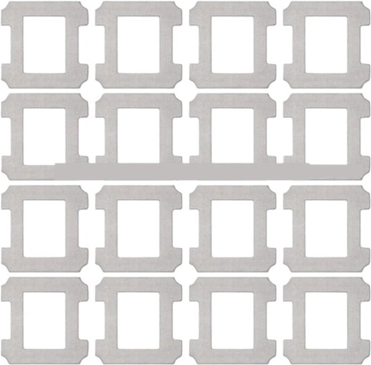 Vervangende dweilpads geschikt voor Ecovacs W1/W2/W1S Pro raamstofzuigers, inclusief wasbare reserve dweilpads (16 stuks per verpakking).
