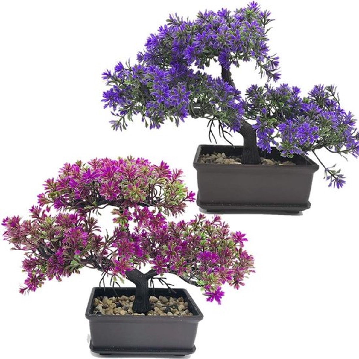 Thijox - Kunstplanten Japanse Bonsai Boom - Kunstmatige Bonsaiboom in Pot - Namaak Kamerpl