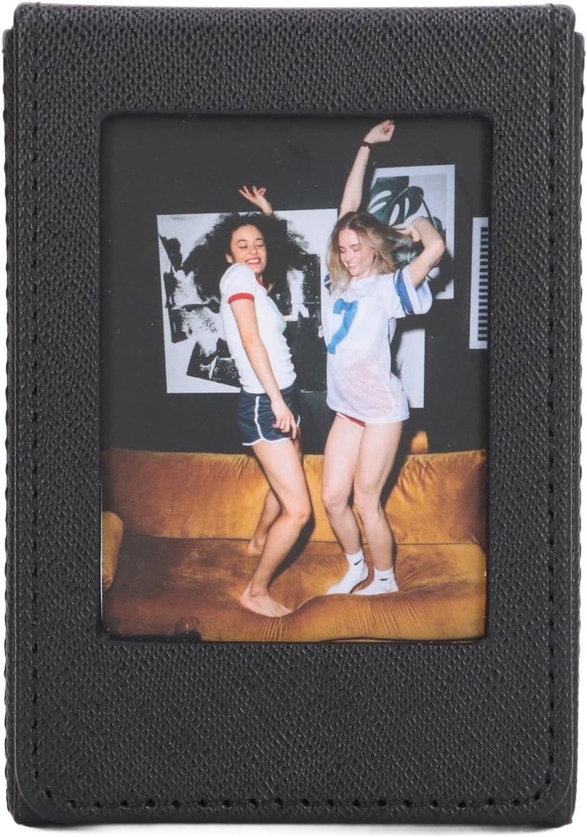 Fotoalbum en Opbergdoos voor Foto's, 3 Inch Fotolijsten voor Polaroid Film, PVC Opbergdoos voor 50 Foto's en Kaarten
