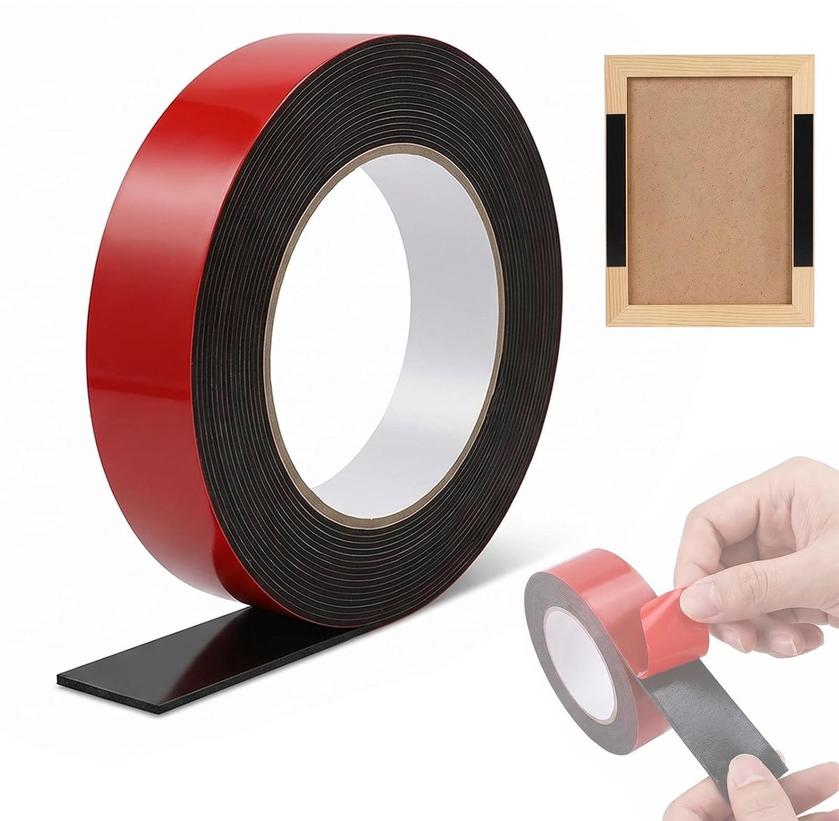 Dubbelzijdig plakband 5 m x 25 mm: waterdicht, hittebestendig en perfect voor auto, huis en renovatieprojecten