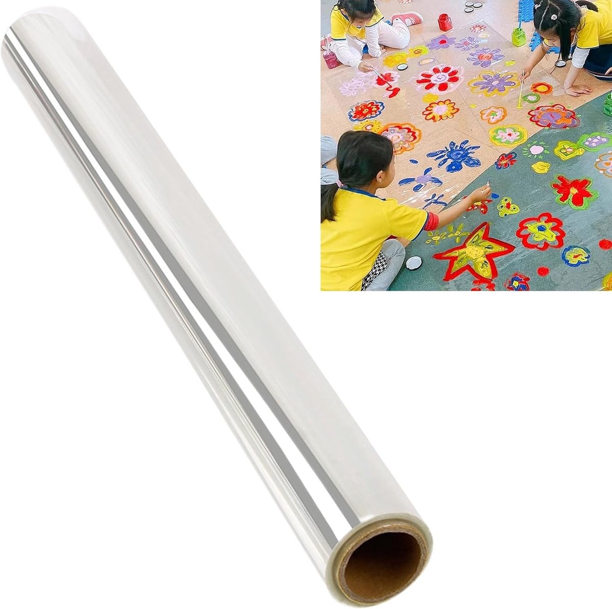 Transparante Zelfklevende Verffilm voor Creatieve DIY Projecten en Muurdecoratie - Geschikt voor Schilderen, Plakken en Kunstzinnige Creaties