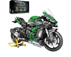Reobrix 570 H2 SX SE 1:5 XL High Speed Motorcycle bouwset | Classic motorfiets modelbouw | Educatief creator constructie speelgoed bouwpakketten voor kinderen & volwassenen | Racer champion set geschikt voor Lego | Bouwdoos met 2088 bouwstenen